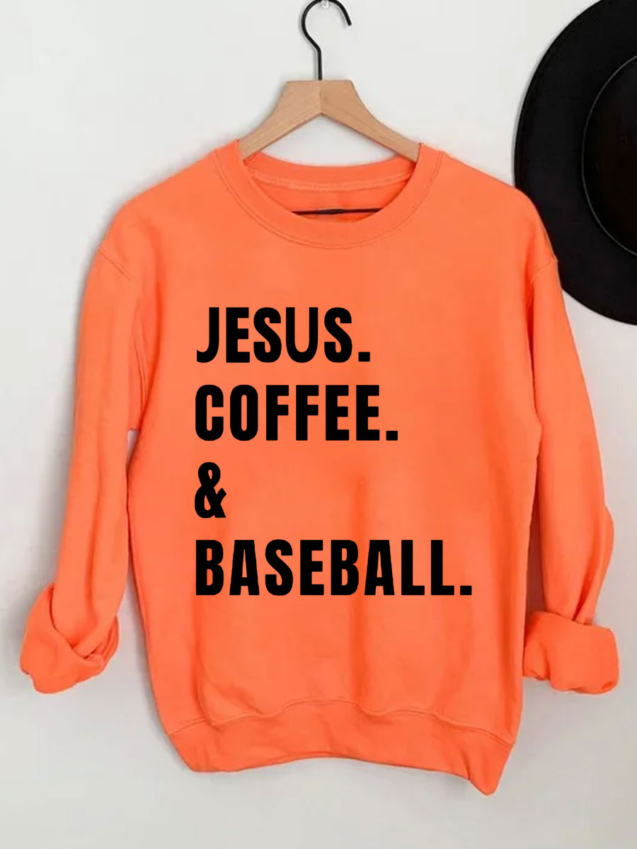 Jesus Coffee Baseball Sweatshirt