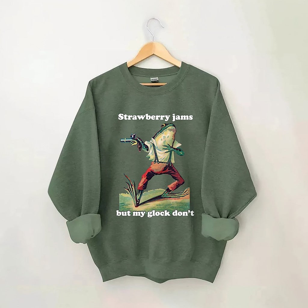 Confitures de fraises mais mon Glock ne sweat-shirt