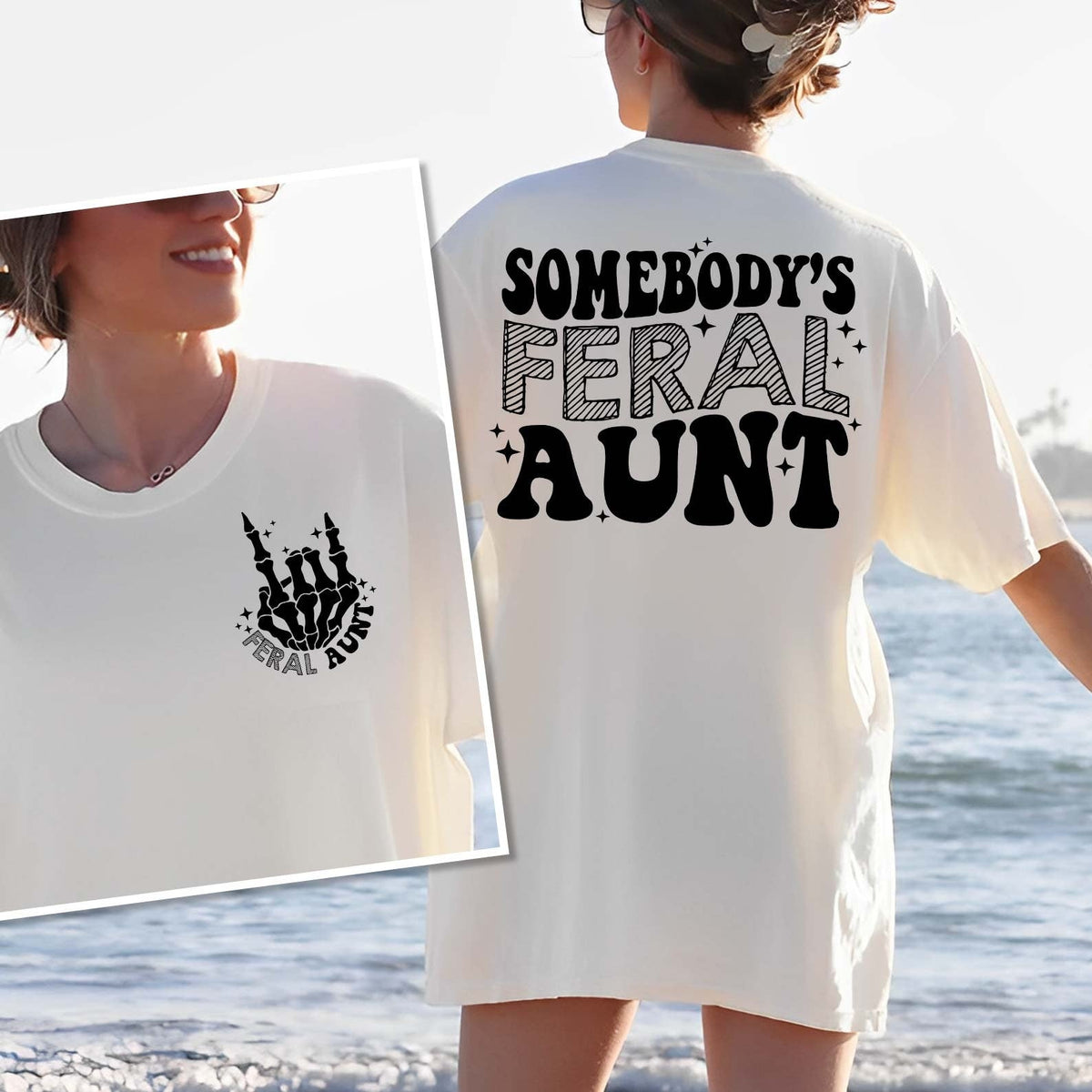 Jemandes wildes Tante-T-Shirt