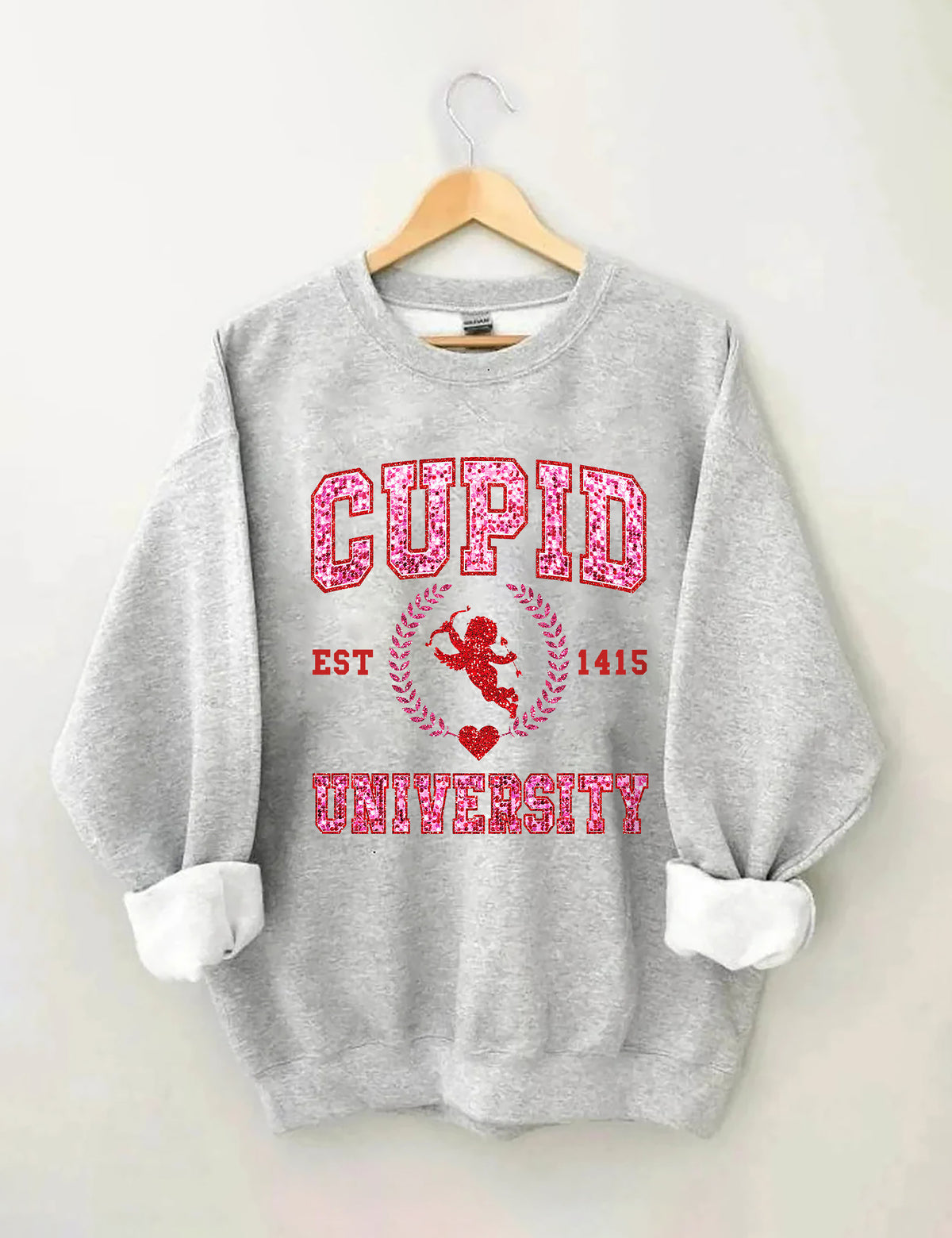 Cupid University Valentines Sweatshirt