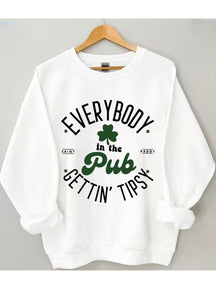 Tout le monde dans le pub devient un sweat-shirt éméché