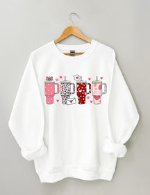 Retro Obsessive Cup Disorder Valentinstag Sweatshirt