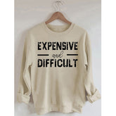 PeachBruh Sweat-shirt à manches longues imprimé cher et difficile