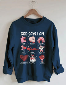 Trendiges Sweatshirt mit Buchstaben-Print