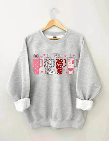 Retro Obsessive Cup Disorder Valentinstag Sweatshirt