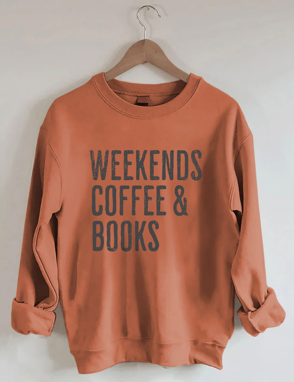 Sweat-shirt Café et livres du week-end