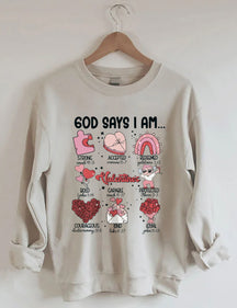 Trendiges Sweatshirt mit Buchstaben-Print