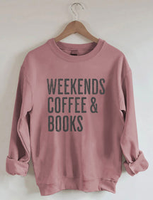 Sweat-shirt Café et livres du week-end