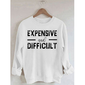 PeachBruh Sweat-shirt à manches longues imprimé cher et difficile