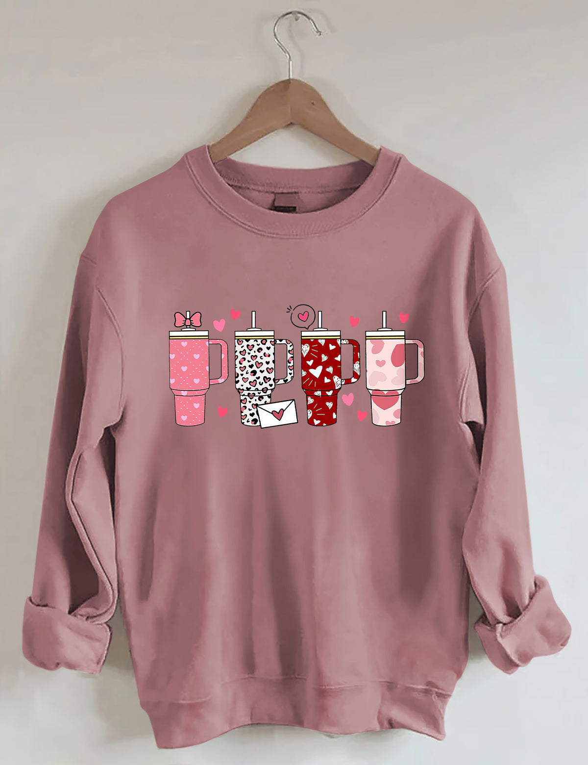 Retro Obsessive Cup Disorder Valentinstag Sweatshirt