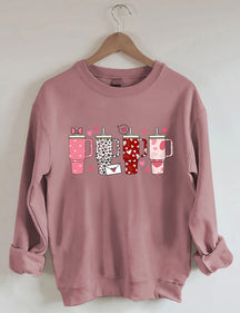 Retro Obsessive Cup Disorder Valentinstag Sweatshirt