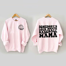 Sweat-shirt maman de baseball à grande gueule de quelqu'un