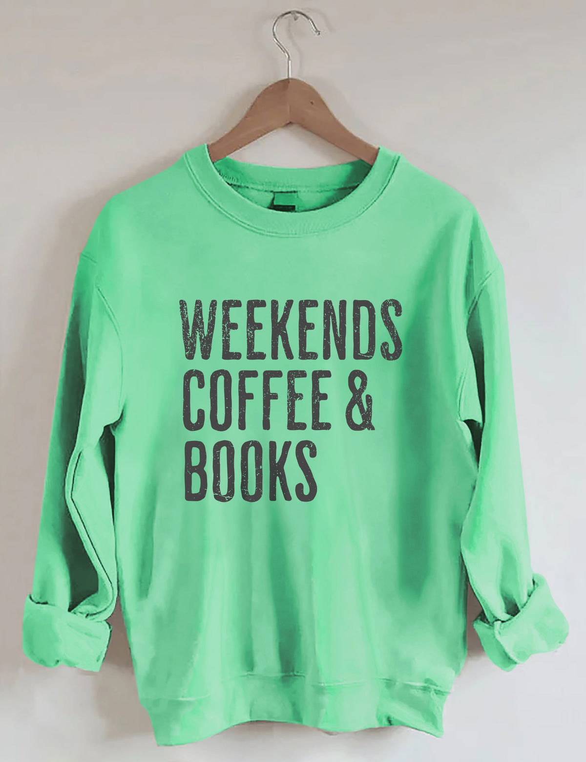 Sweat-shirt Café et livres du week-end