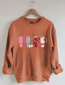 Retro Obsessive Cup Disorder Valentinstag Sweatshirt