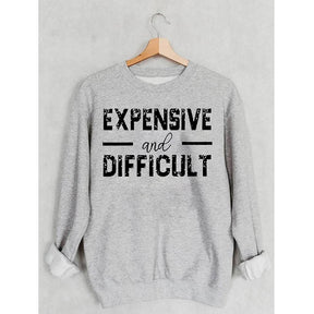 PeachBruh Sweat-shirt à manches longues imprimé cher et difficile