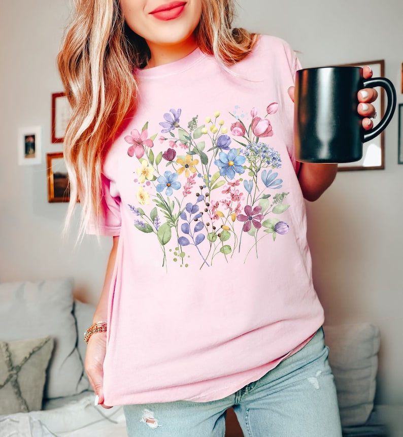 Flower Shirt Gift For Her Wild Flower Shirt