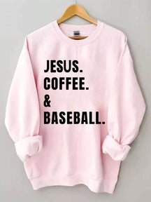 Jesus Coffee Baseball Sweatshirt