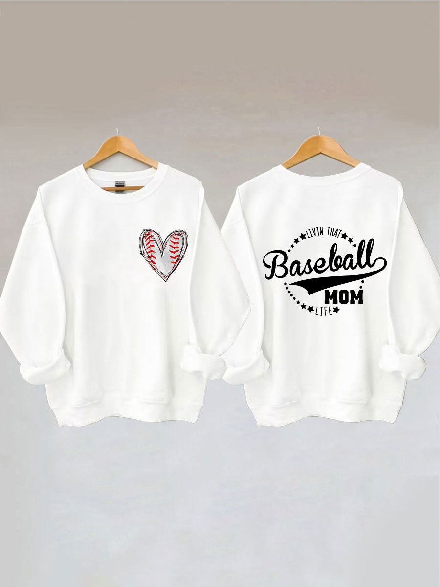 Livin' That Baseball Mom Life Sweatshirt