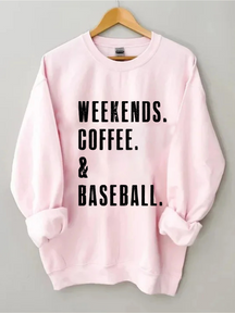 Weekend Coffee & Baseball Sweatshirt