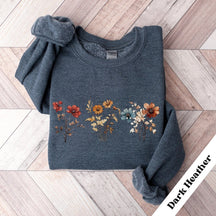 Vintage Pressed Flowers Sweatshirt