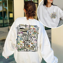 Retro Skeleton Wildflower Sweatshirt