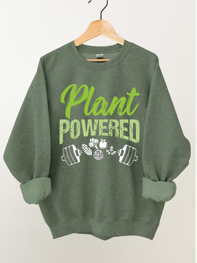 Plant Powered Vintage Gym Sweatshirt